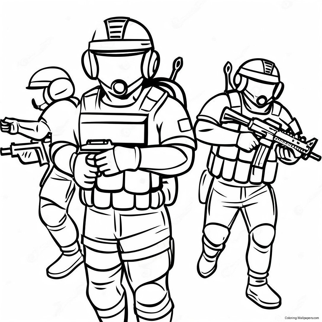 Swat Team Farvelægningsside 7165