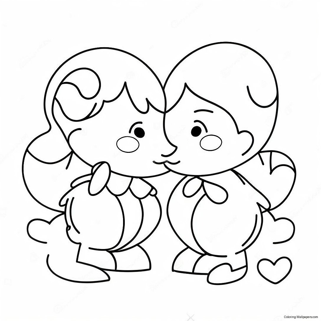 Sweet Love Moments Coloring Page 18646