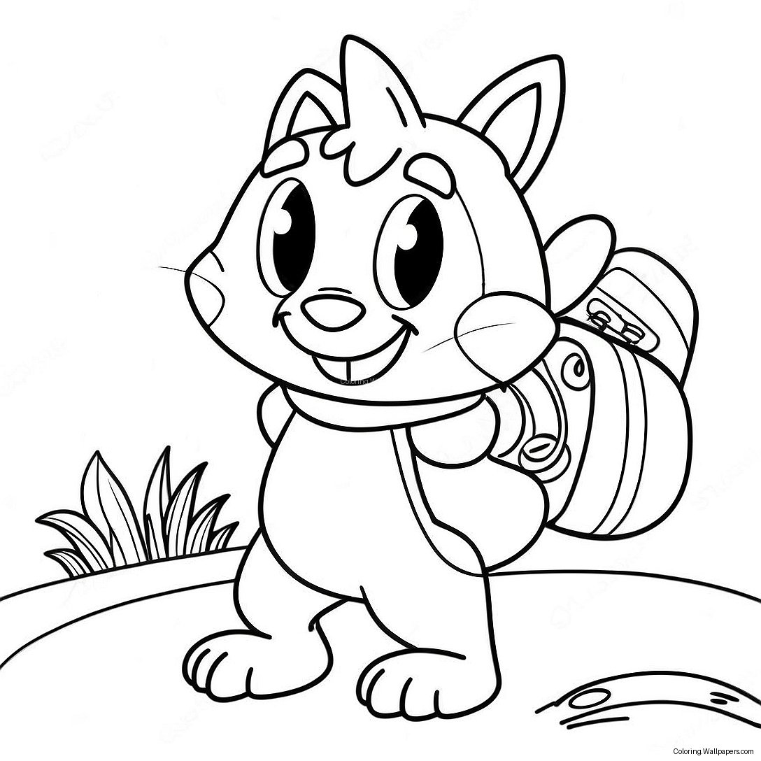 Swiper With Colorful Backpack Coloring Page 29736