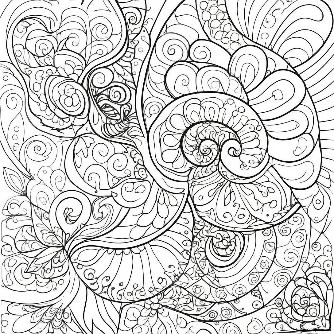 Swirl Pattern Coloring Page 29451