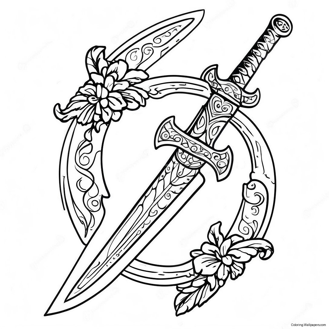 Sword Coloring Page 849