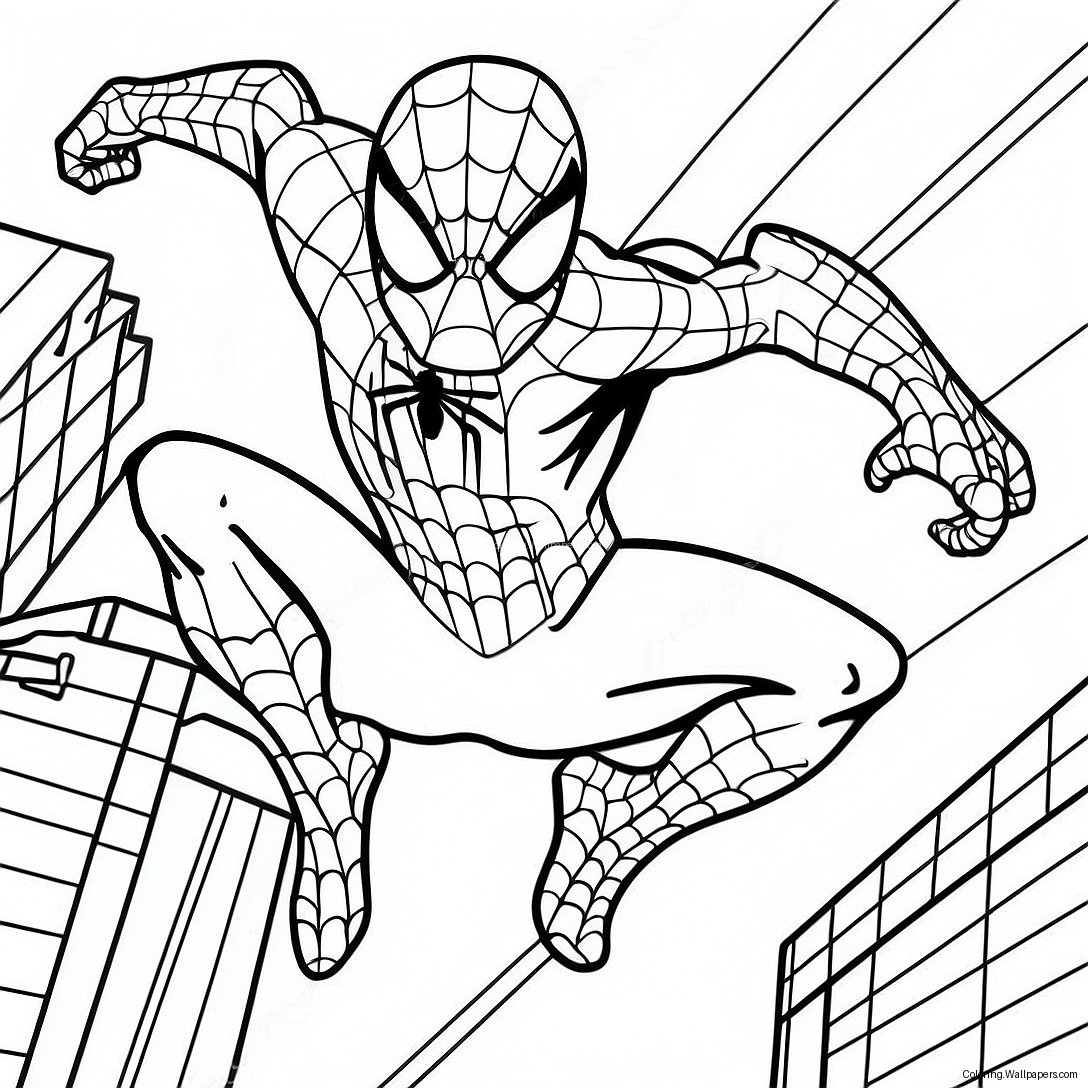 Symbiote Spiderman Coloring Page 54593