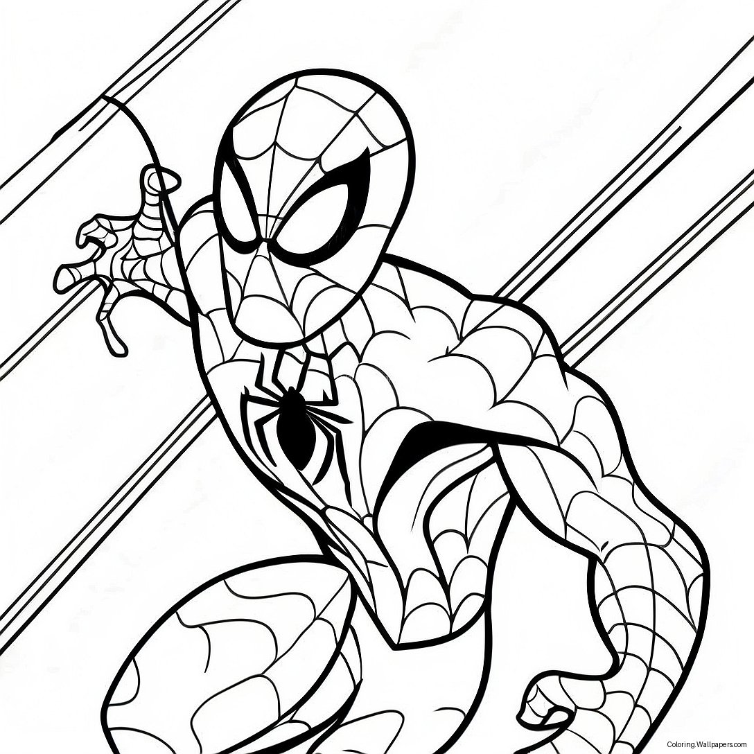 Symbiote Spiderman Coloring Page 54596