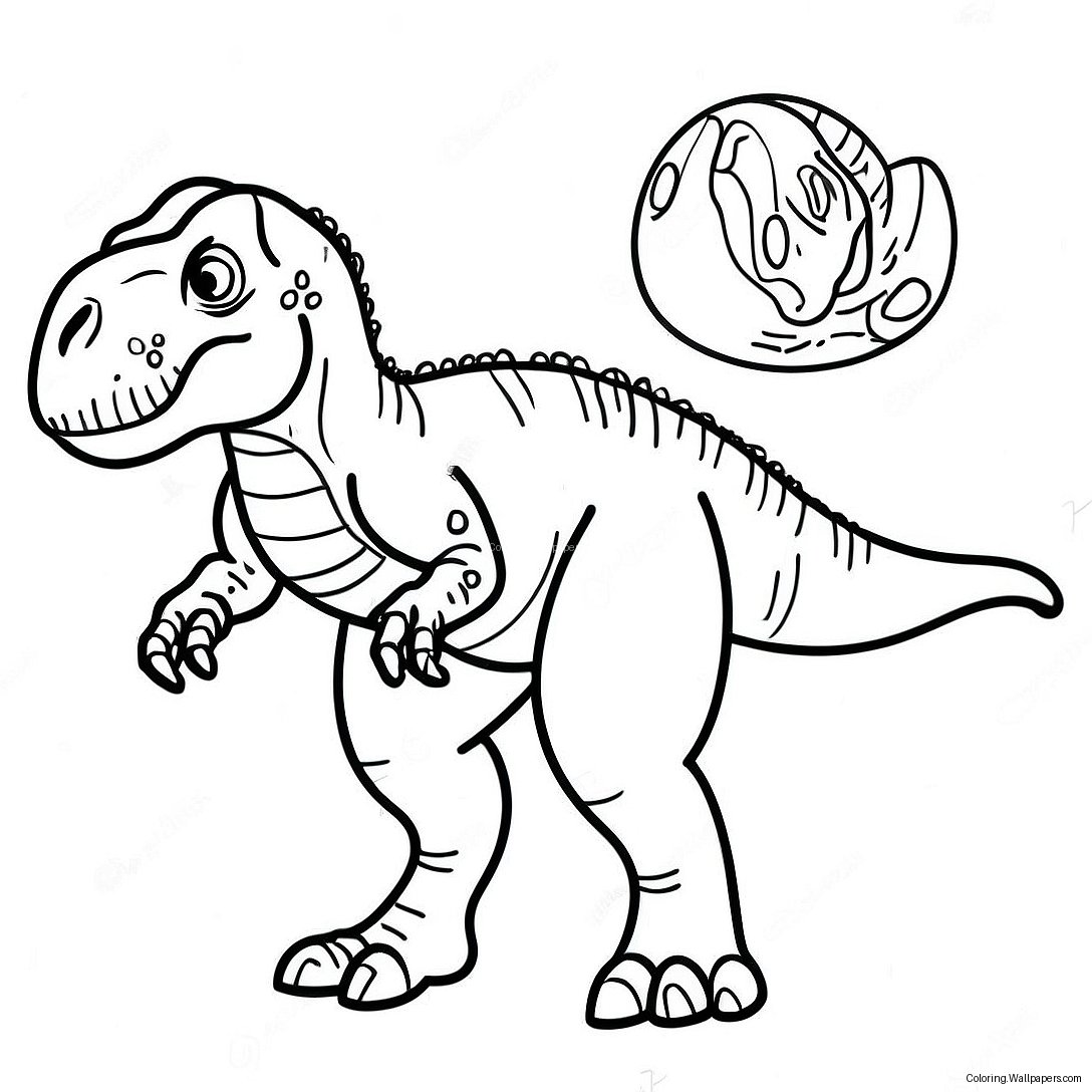 Page À Colorier De T Rex 2270