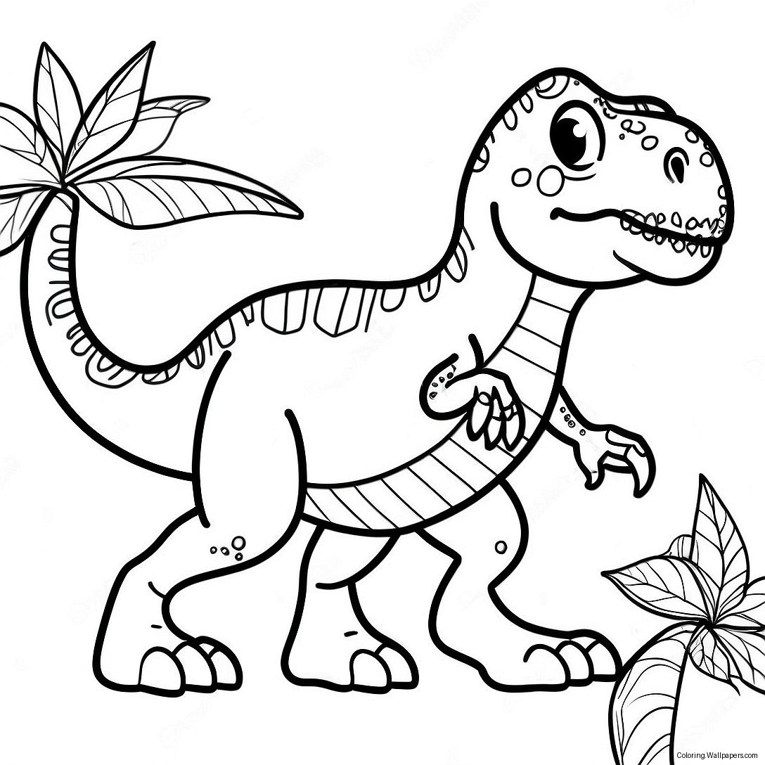 Page À Colorier De T-Rex 31769