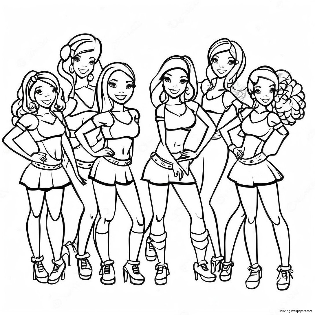 Tampa Bay Buccaneers Cheerleaders Coloring Page 49729