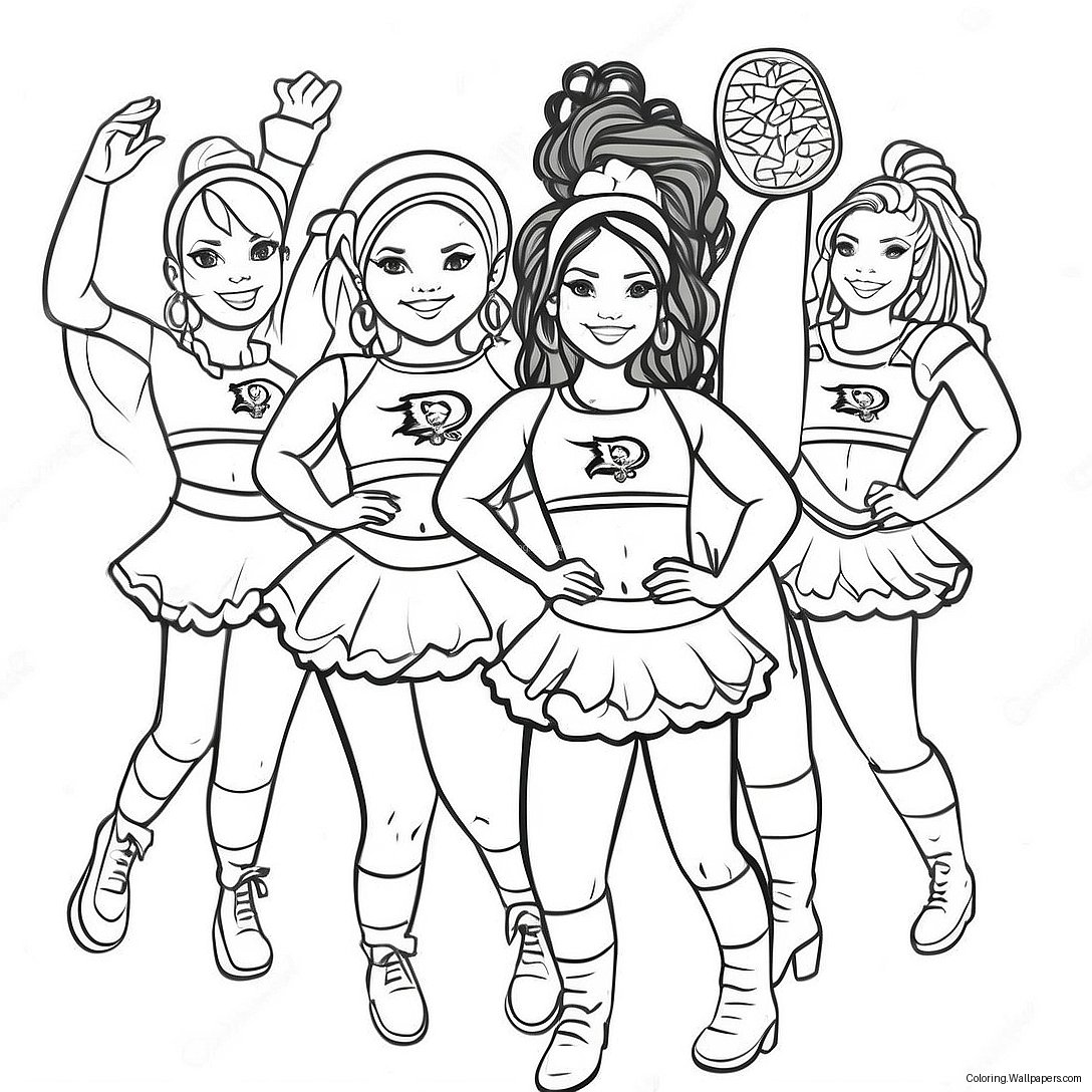 Tampa Bay Buccaneers Cheerleaders Coloring Page 49731