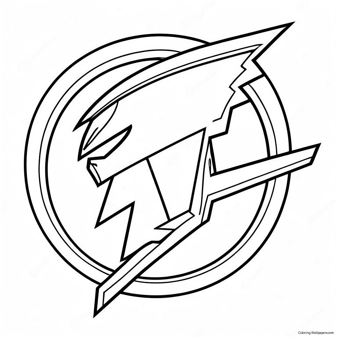 Kleurplaat Van Het Tampa Bay Lightning Logo 58456