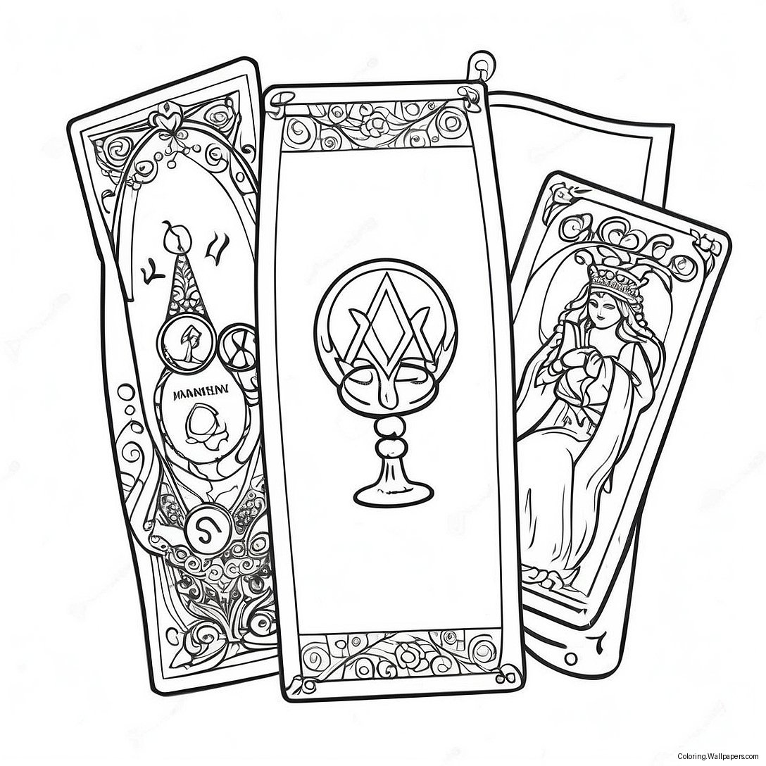 Tarot Coloring Page 8529