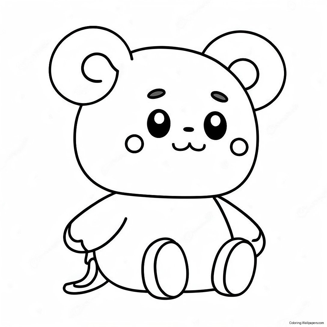 Página Para Colorir Do Tata, O Personagem Fofo Do Bt21 46398