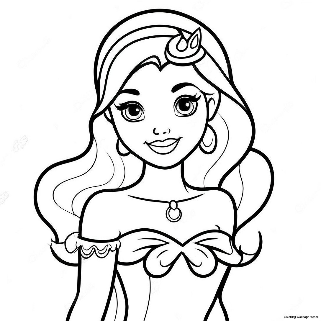 Tatuoitu Disney-Prinsessa Värityssivu 20117