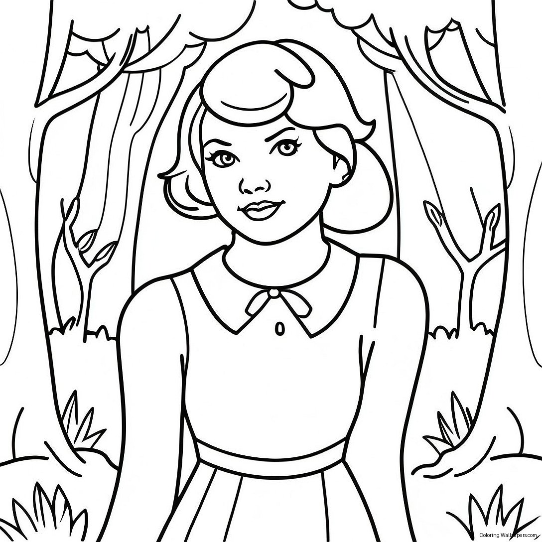 Taylor Swift In Enchanted Forest Coloring Page 27576