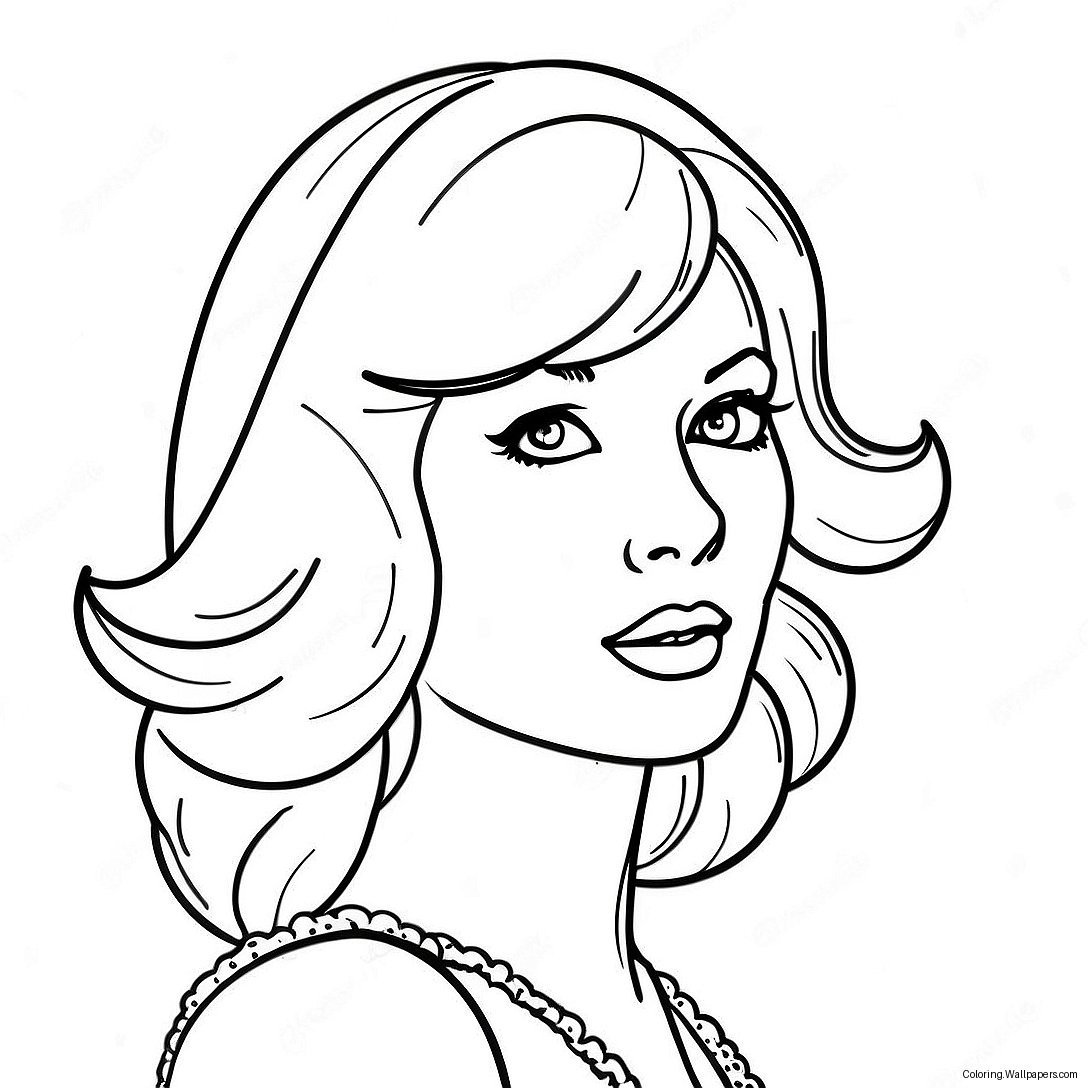 Taylor Swift Red Album Cover Coloring Page 15676