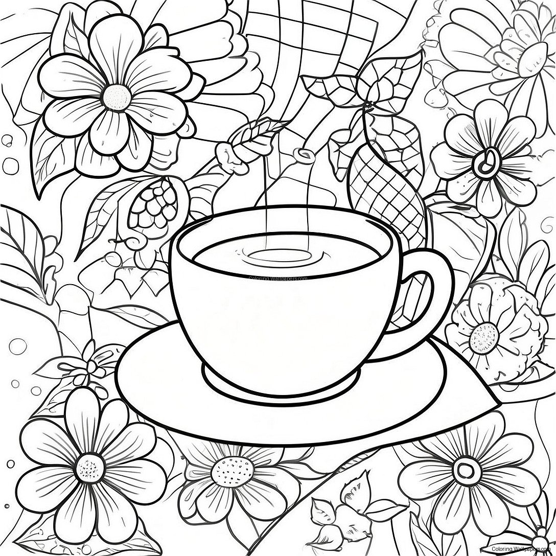 Tea Coloring Page 47356