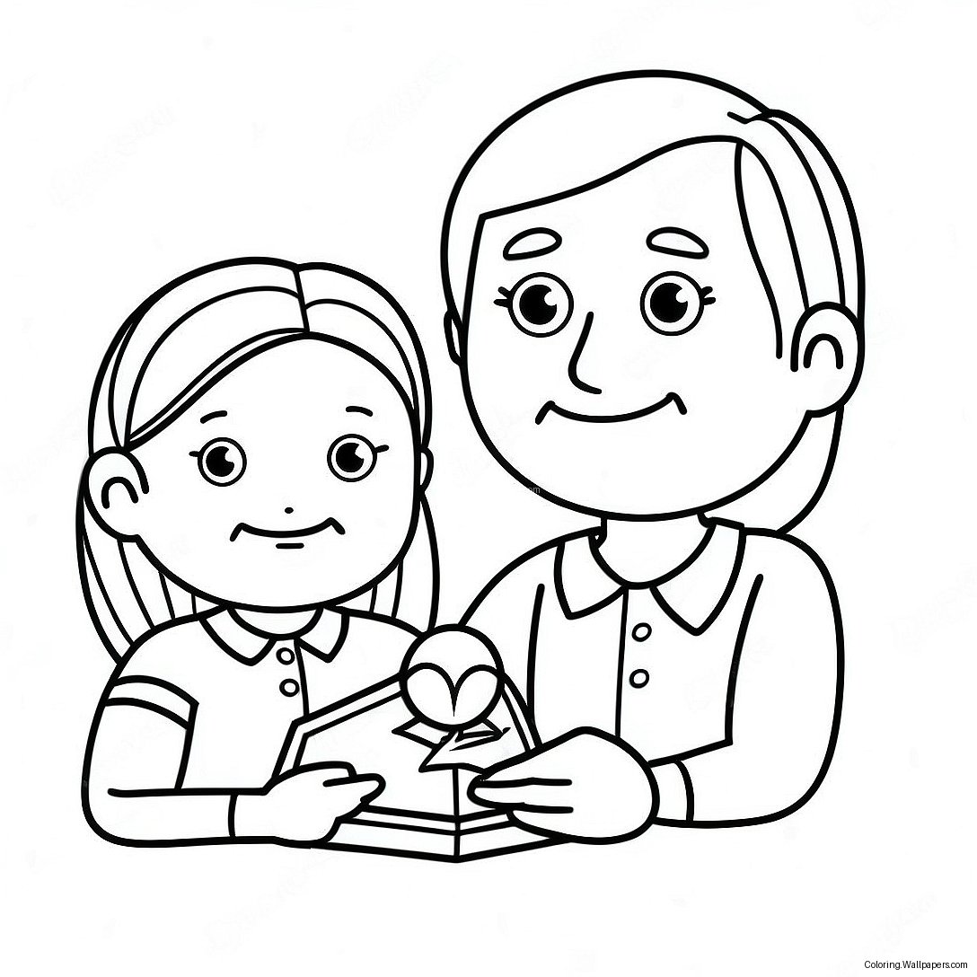 Teachers Day Coloring Page 42841