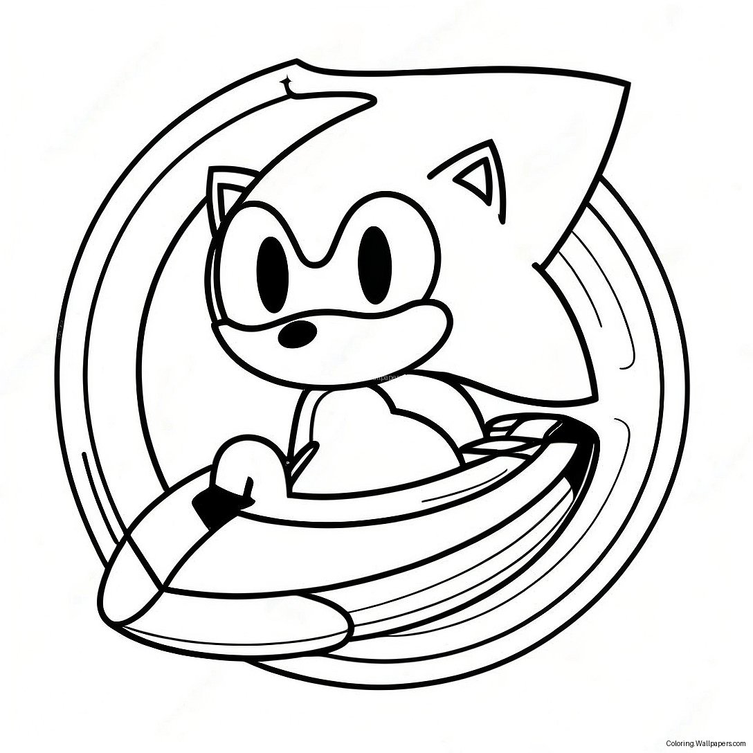 Team Sonic Racing Logo Coloring Page 50987