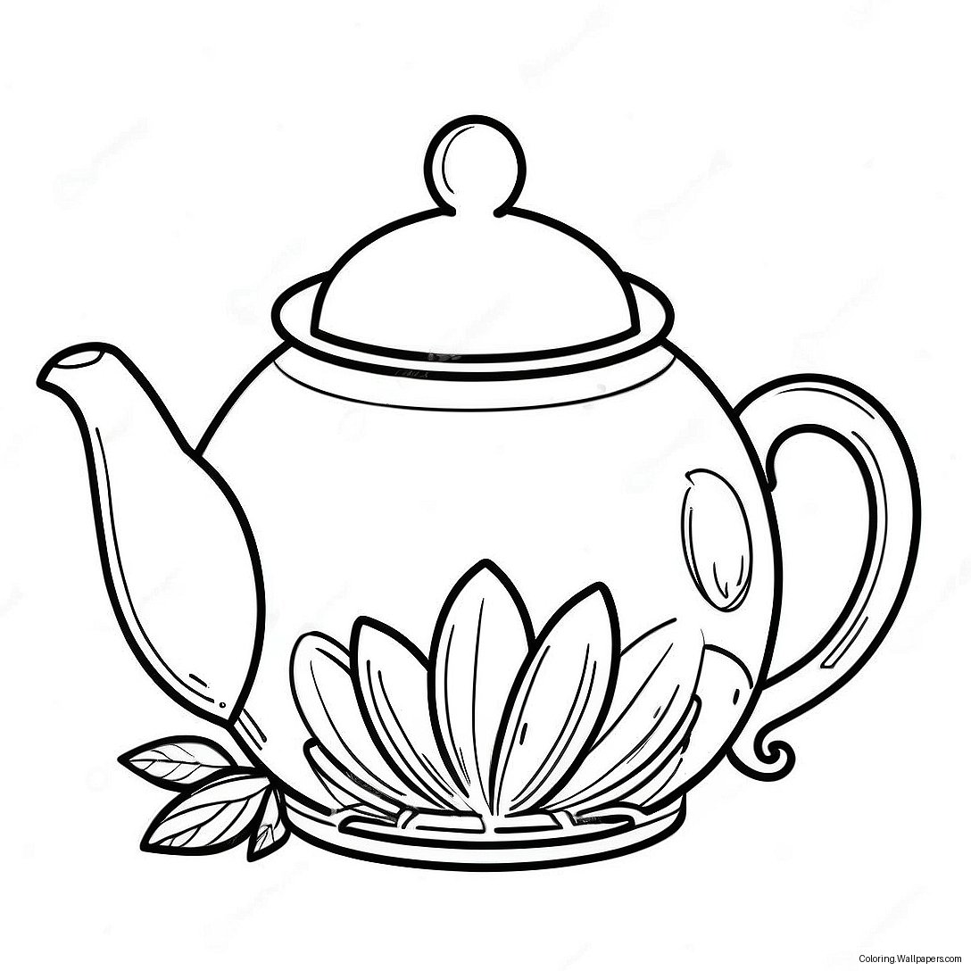 Teapot Coloring Page 54945