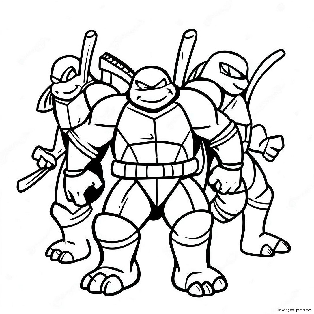 Teenage Mutant Ninja Turtles Boyama Sayfası 44208