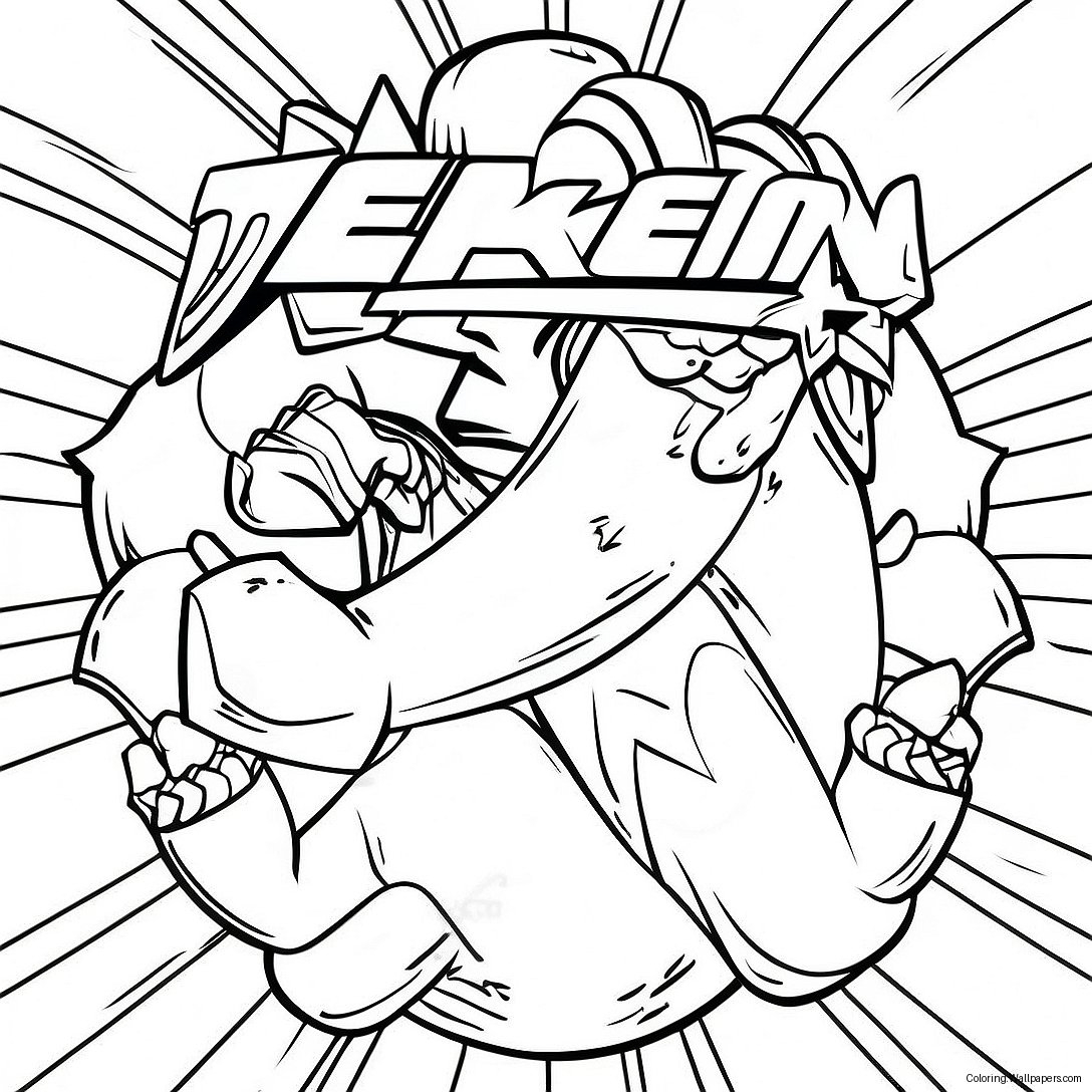 Tekken Logo Coloring Page 50402