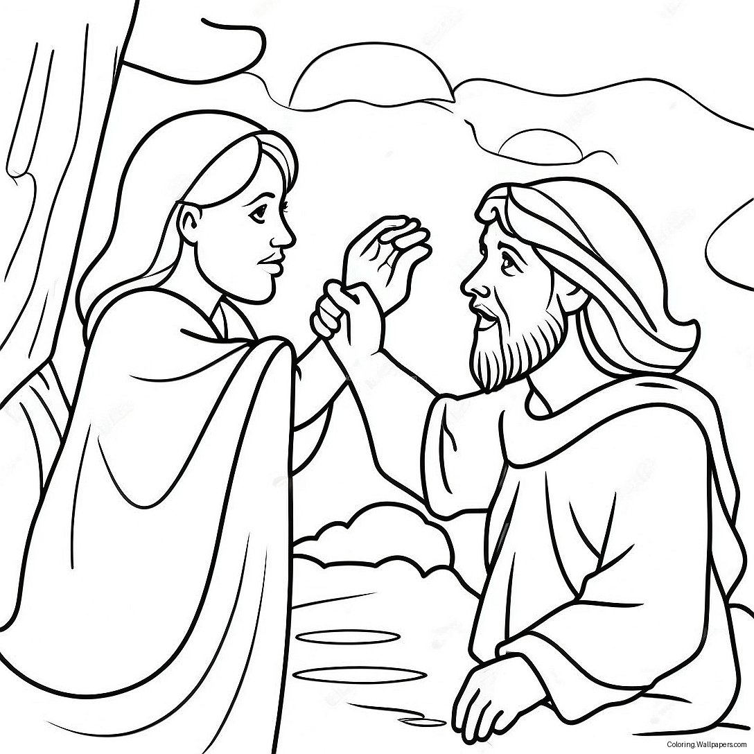 Temptation Of Jesus Coloring Page 43574