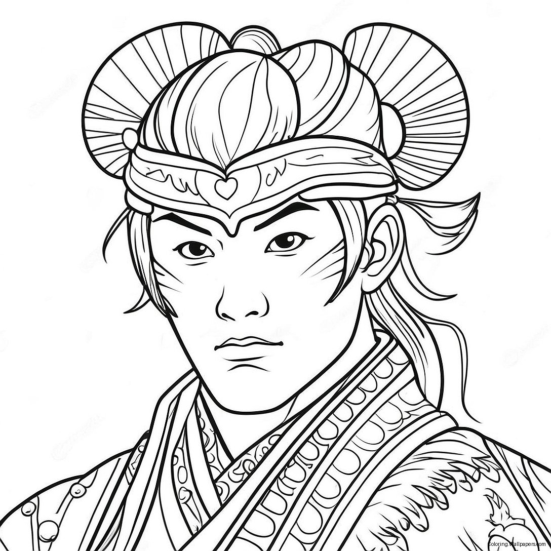 Tengen Uzui With His Stylish Hair Coloring Page 18438