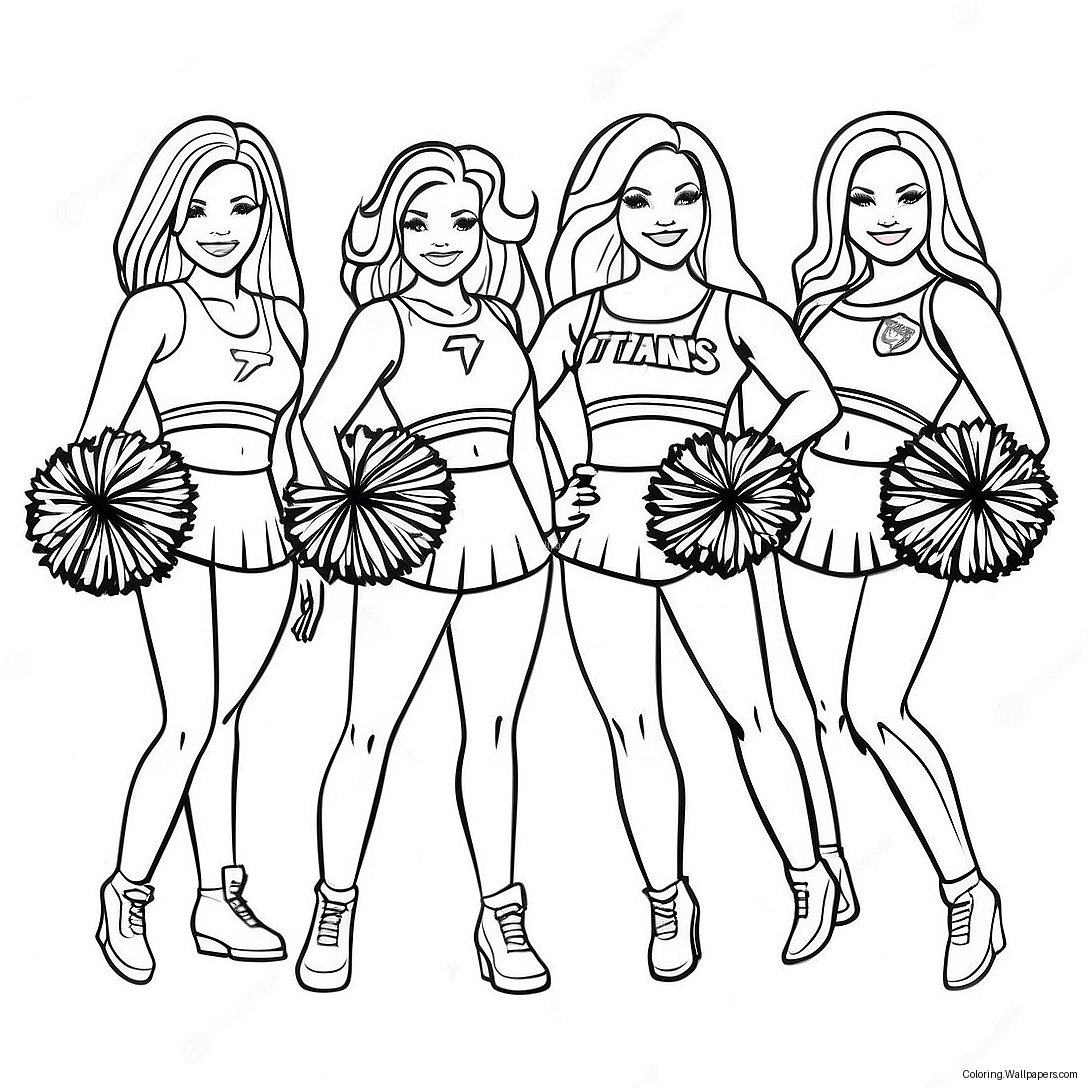 Page À Colorier Des Cheerleaders Des Tennessee Titans 26571