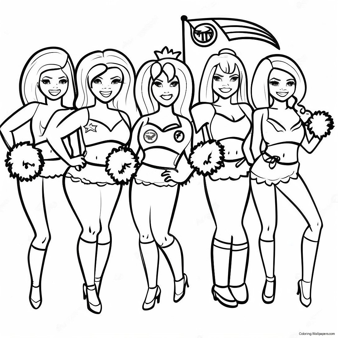 Tennessee Titans Cheerleaders Coloring Page 26572