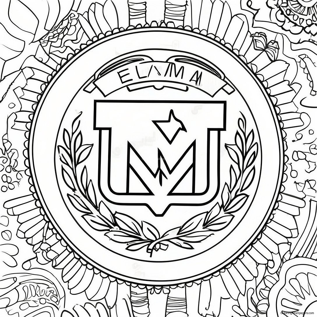 Texas A&m Logo Coloring Page 32637