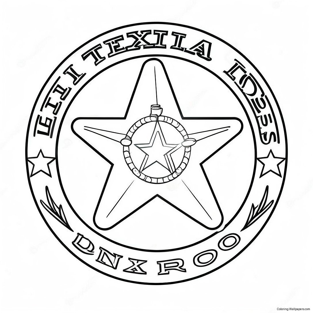 Texas Rangers Logo Coloring Page 12260