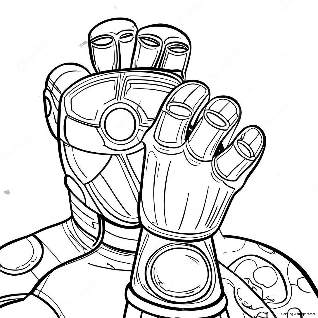 Thanos Mit Dem Infinity-Handschuh Ausmalbild 21897