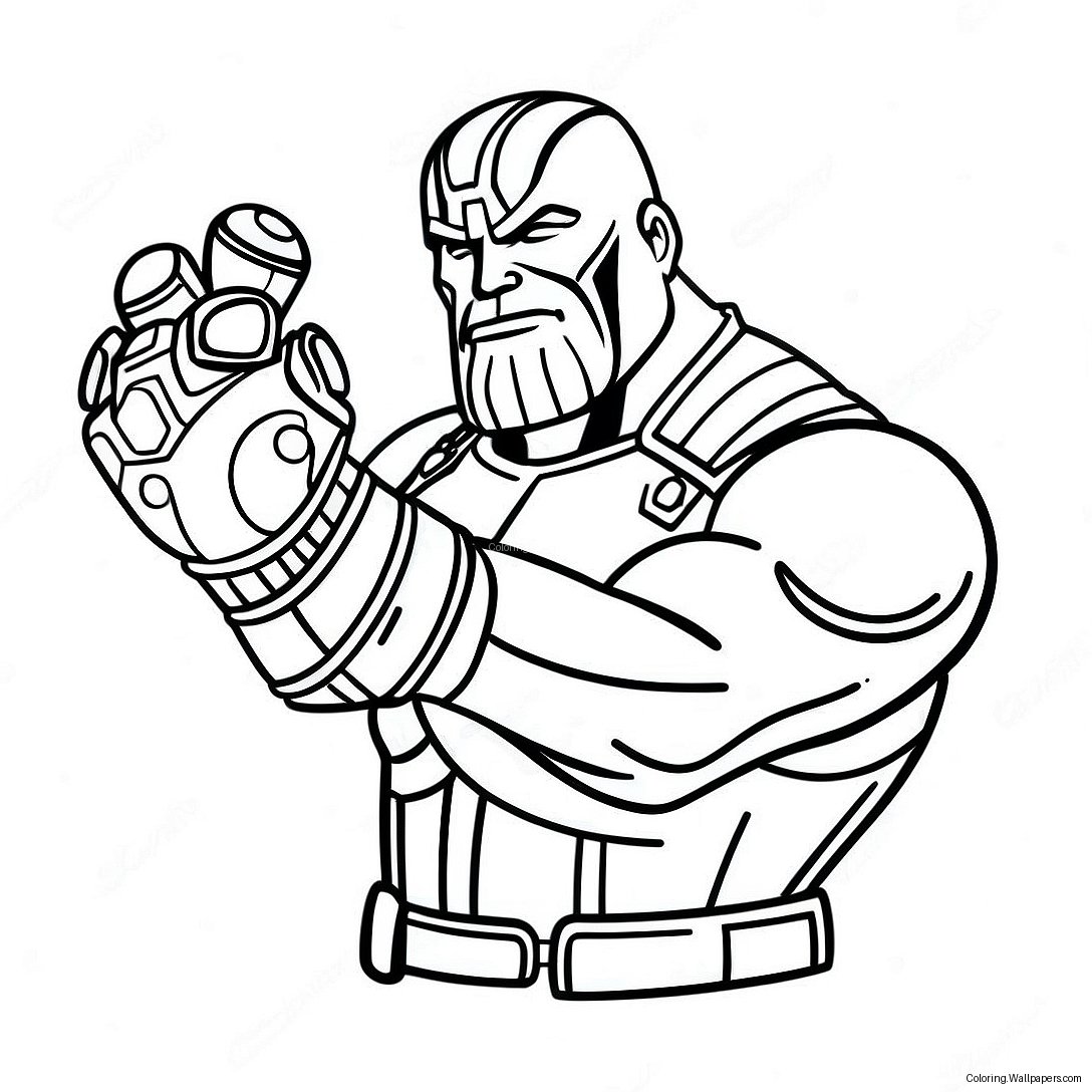 Thanos Med Uendelighedshandske Farvelægningsside 5413