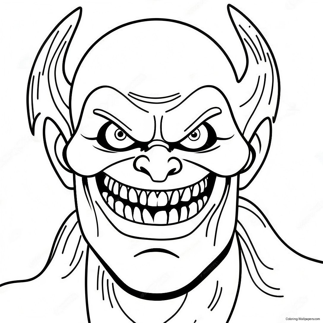 The Fiend With Fiery Eyes Coloring Page 13774