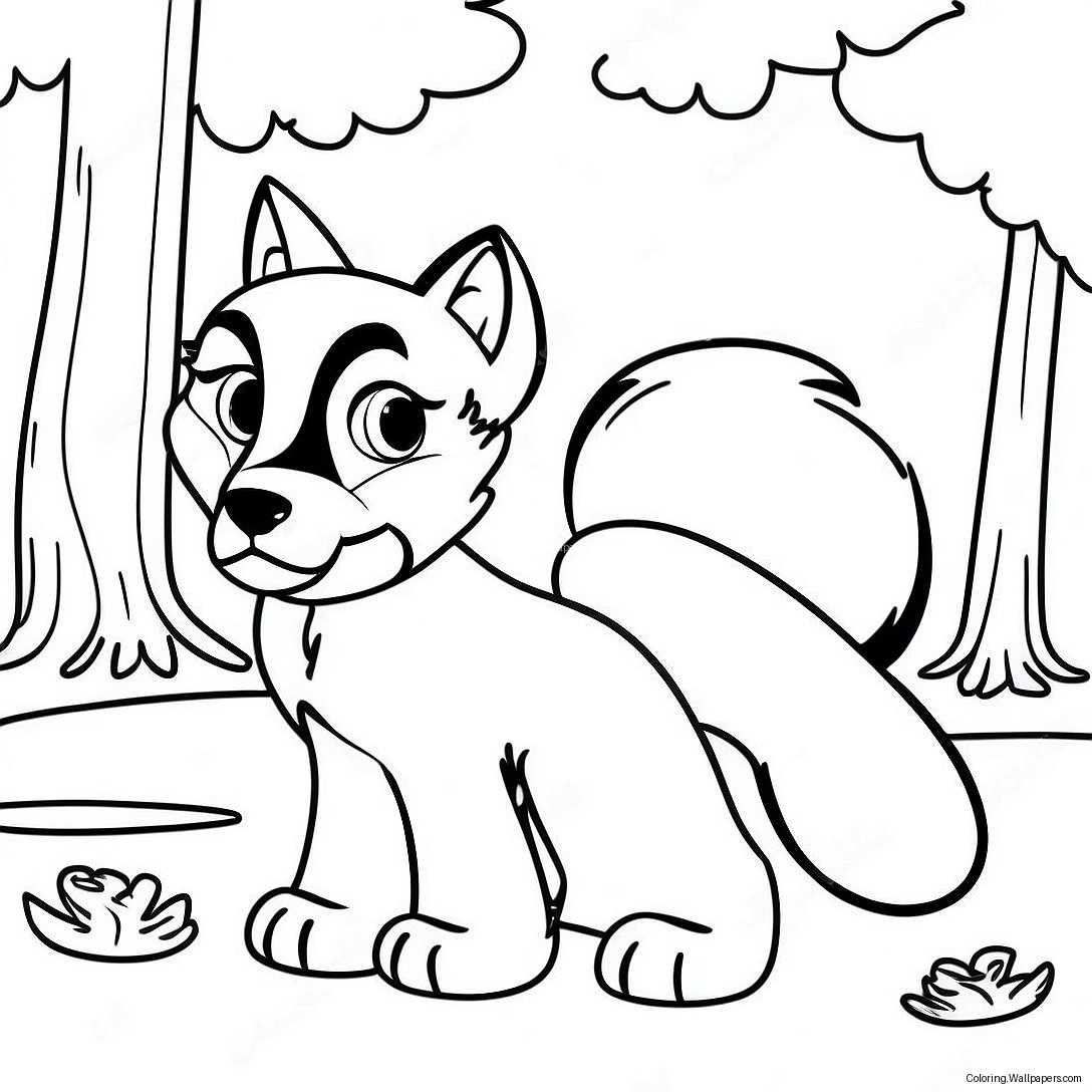 The Fox And The Hound Coloring Page 7510