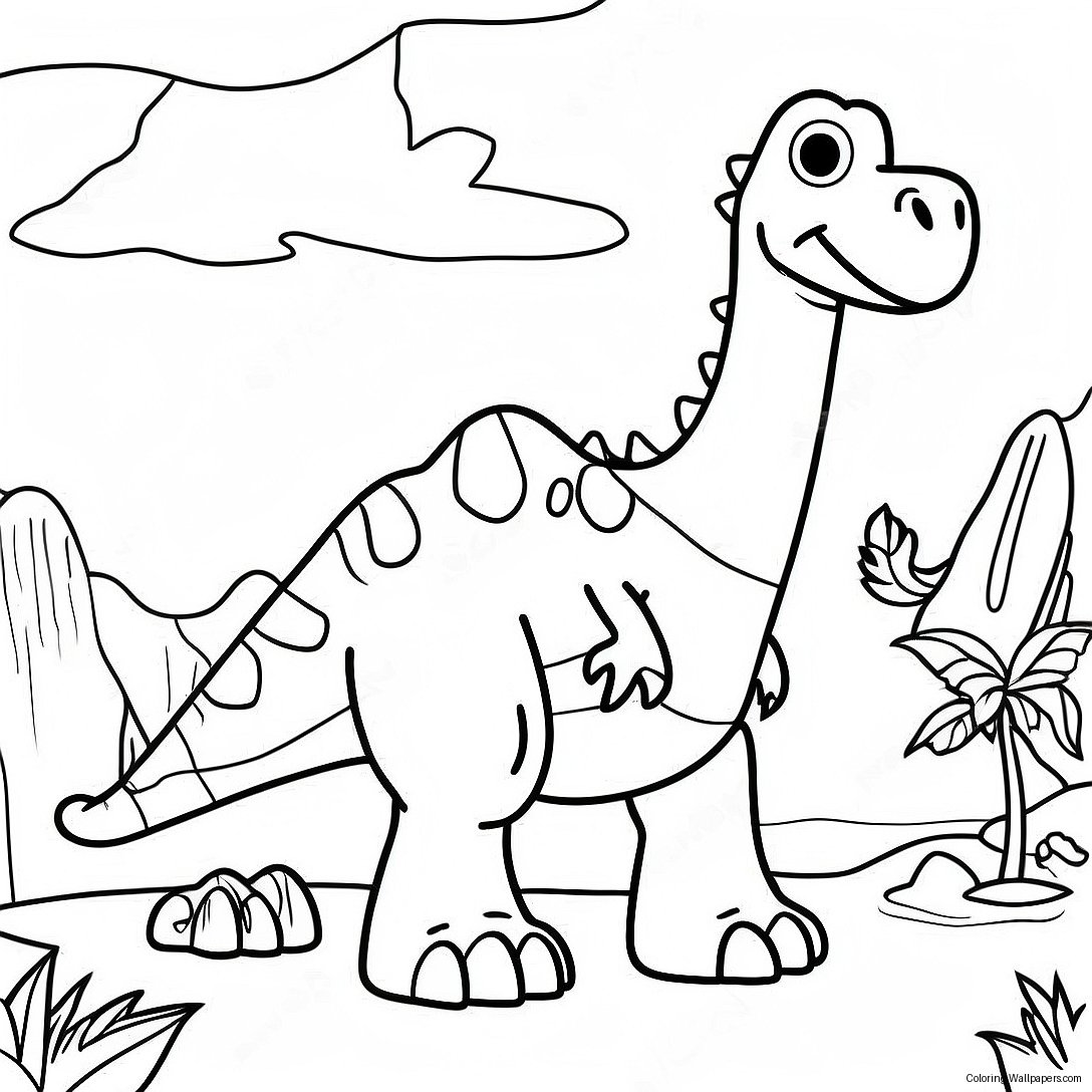 The Good Dinosaur Coloring Page 14189