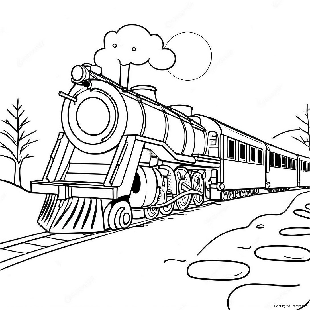 The Polar Express Coloring Page 43466