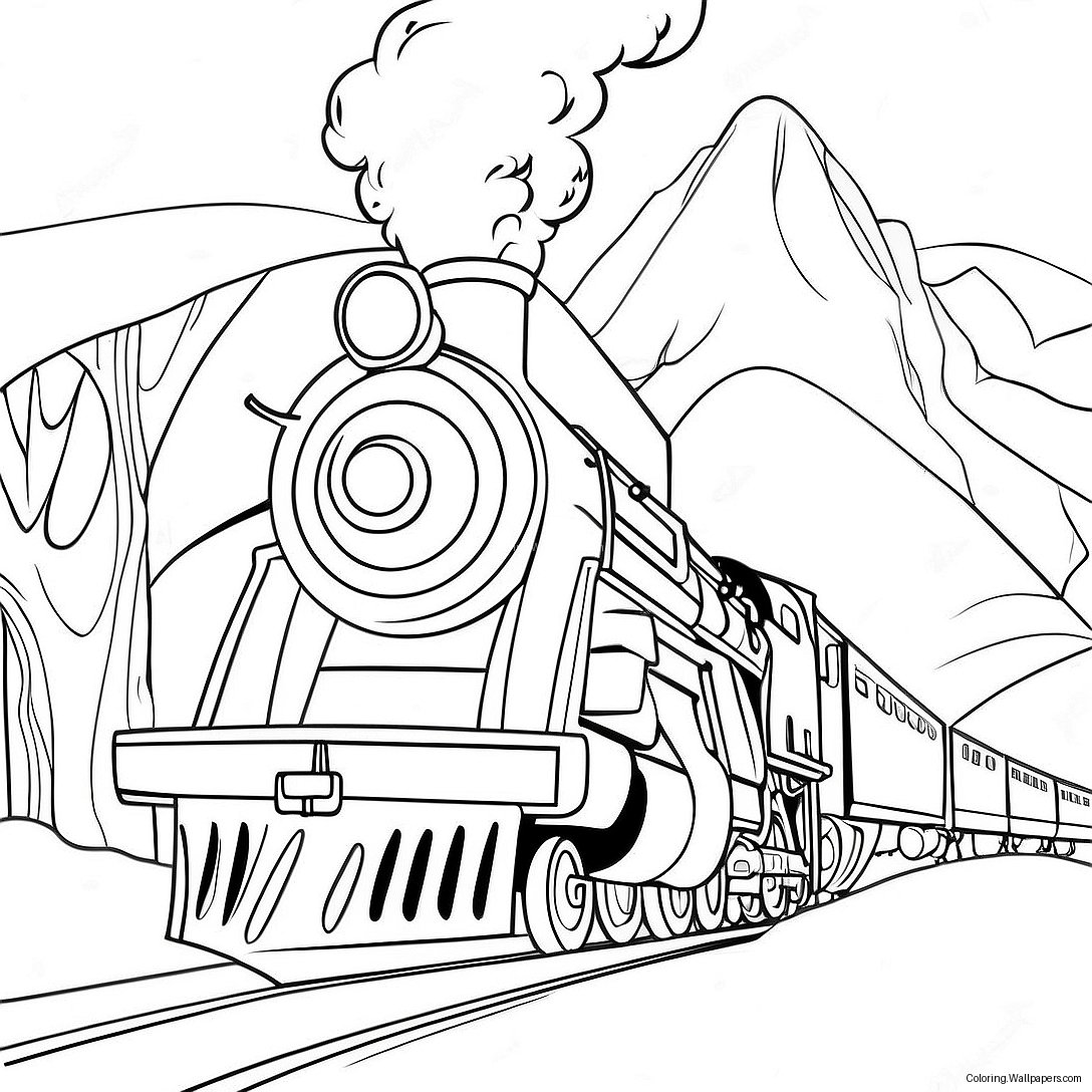 The Polar Express Coloring Page 43468