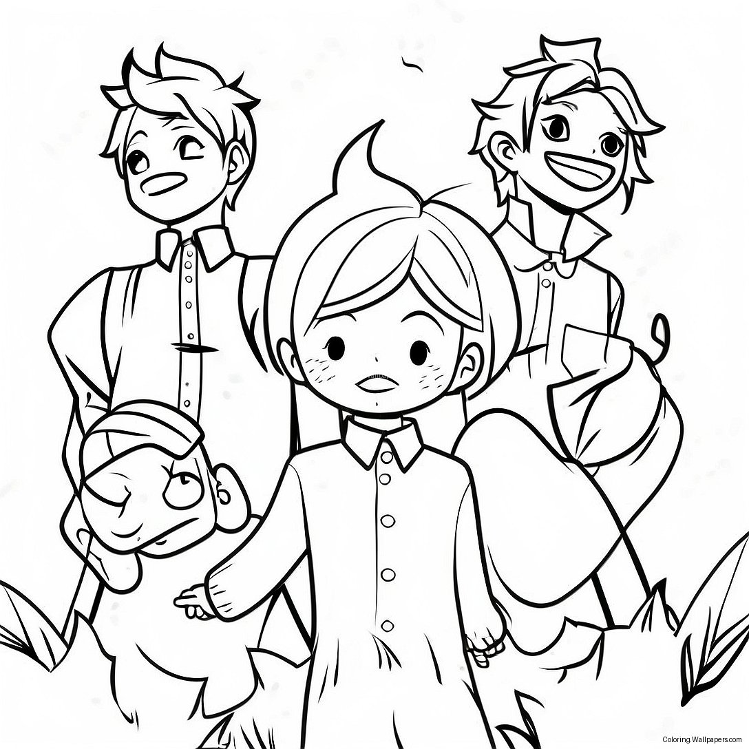 The Promised Neverland Fargeleggingsark 46786