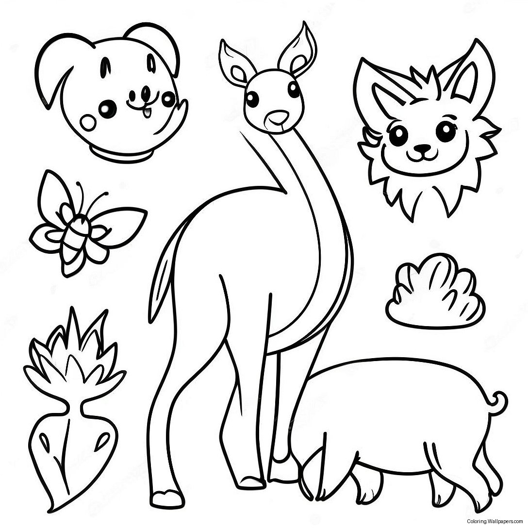 Therapeutic Animals Coloring Page 33929