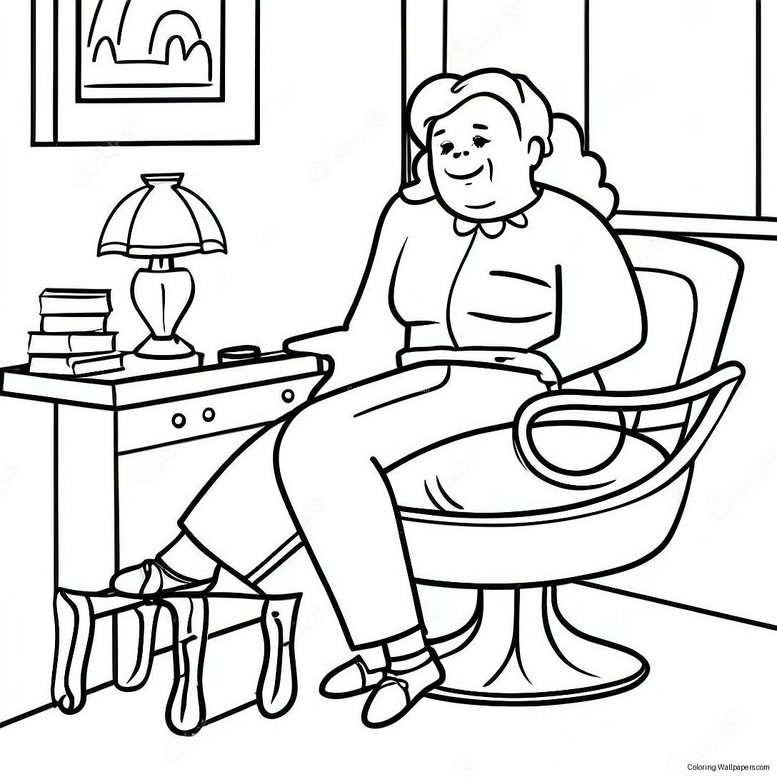 Therapy Coloring Page For Relaxation 9605