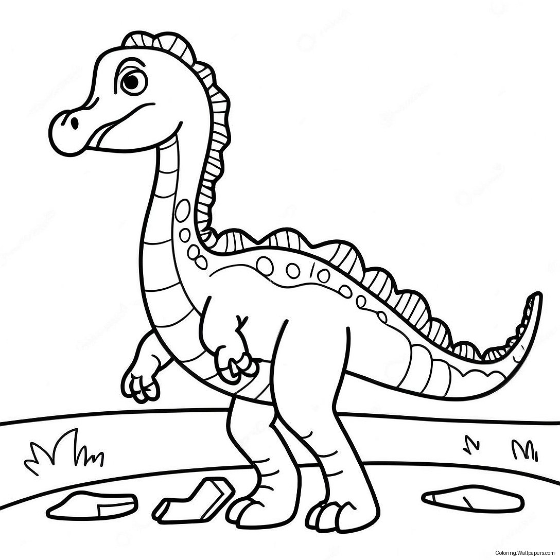 Página Para Colorir Do Therizinosaurus 22056