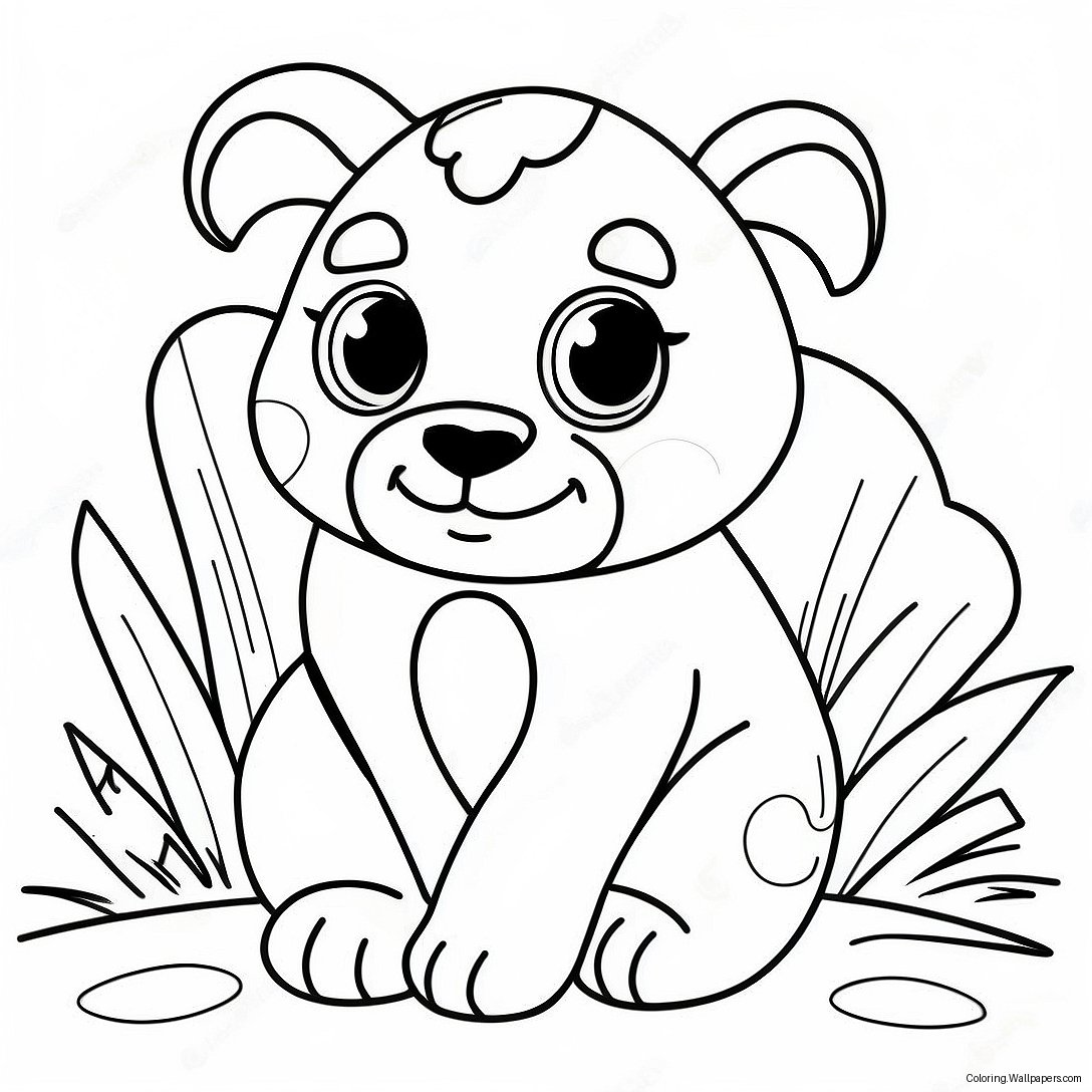 Thick Border Animal Coloring Page 40951