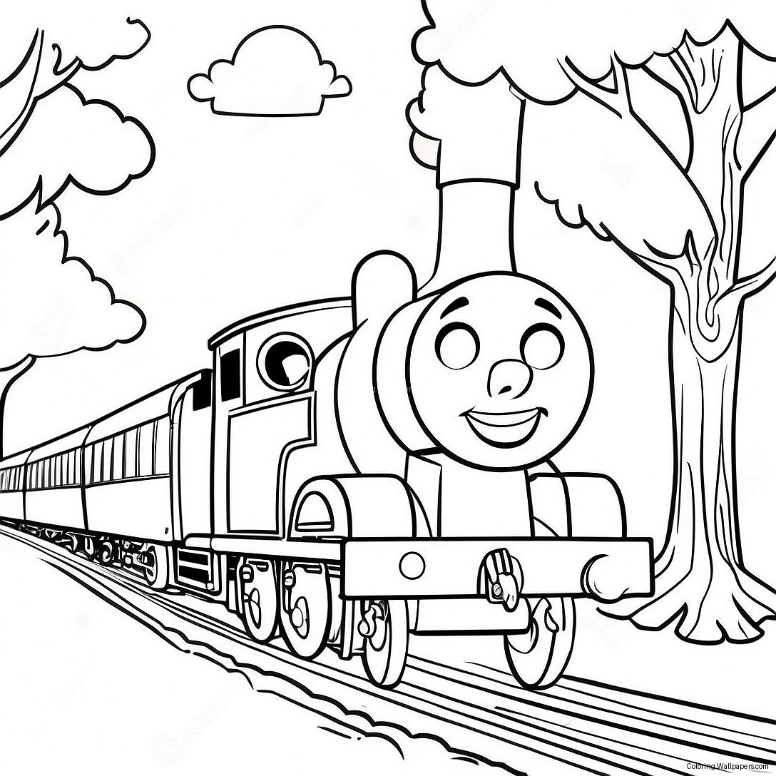 Thomas Kinkade Disney Coloring Page 55773