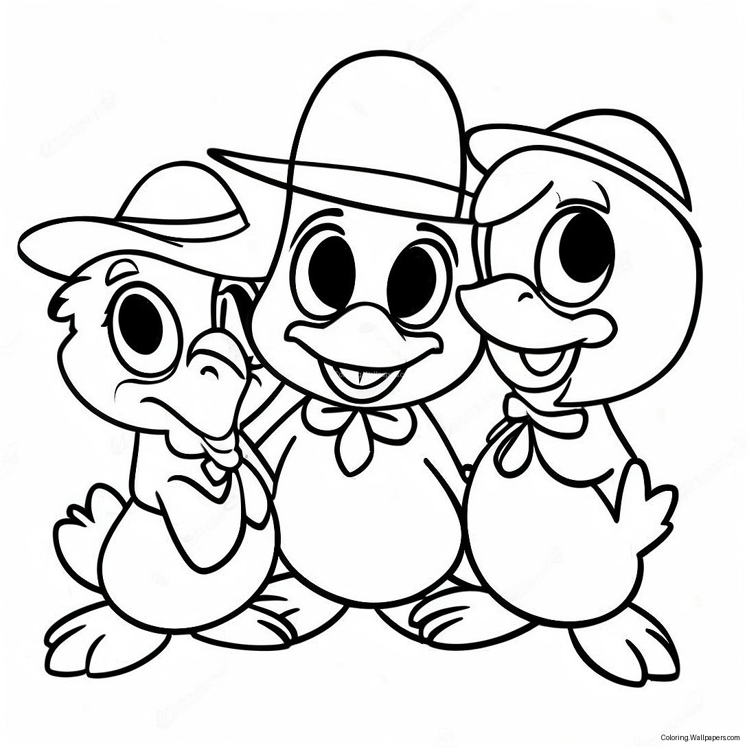 Three Caballeros Coloring Page 58346