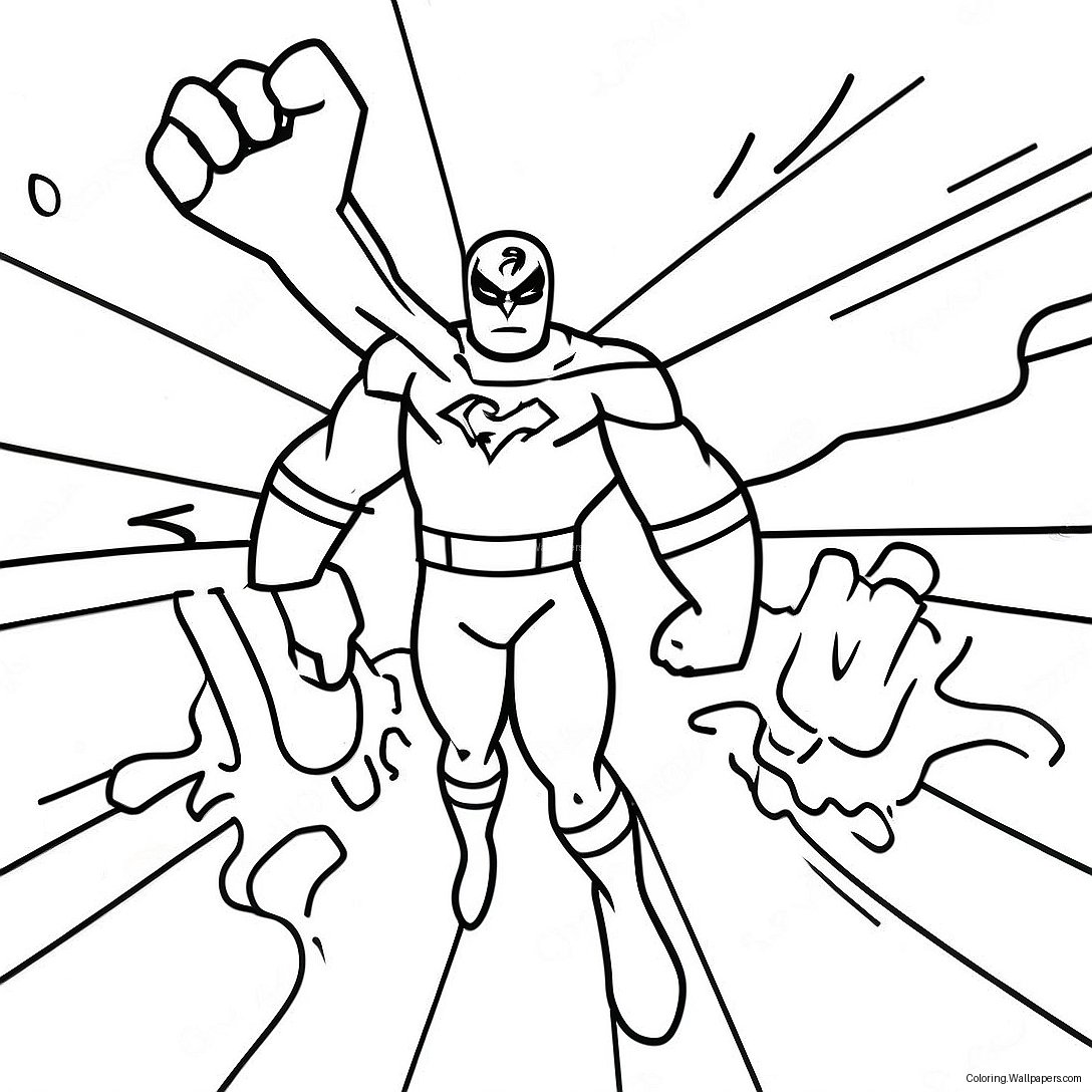 Thundermans Superhero Action Coloring Page 42925