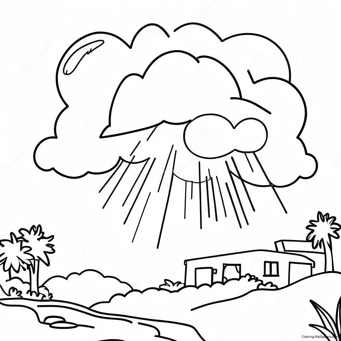 Thunderstorm Coloring Page 29919