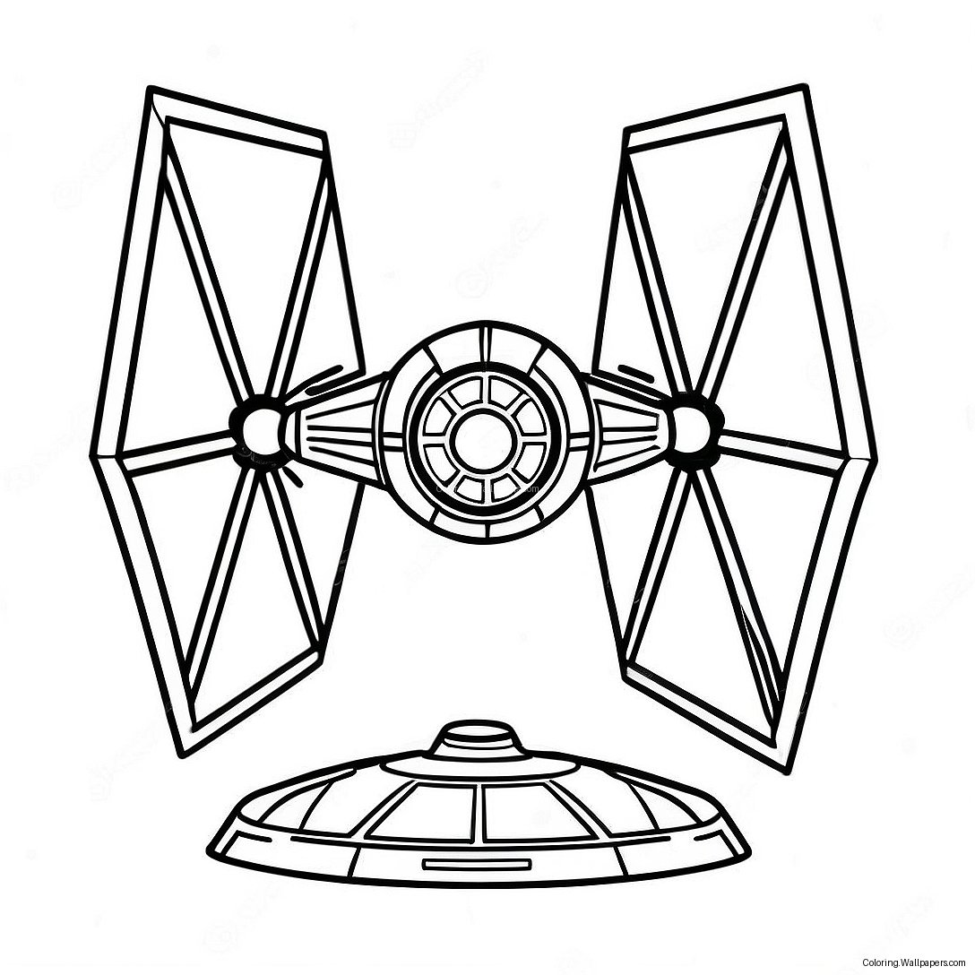 Página Para Colorear De Tie Fighter 34133