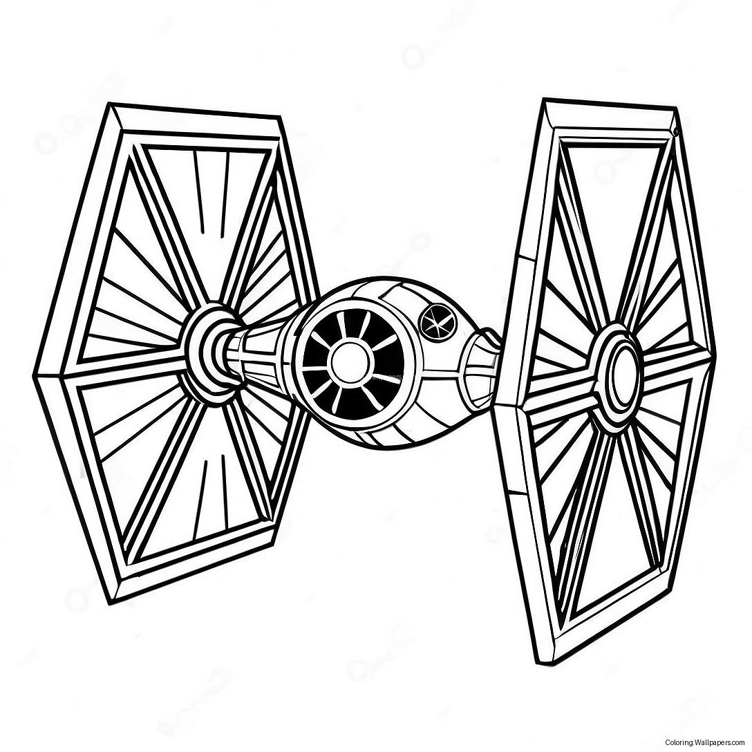 Tie Fighter Farvelægningsside 34135