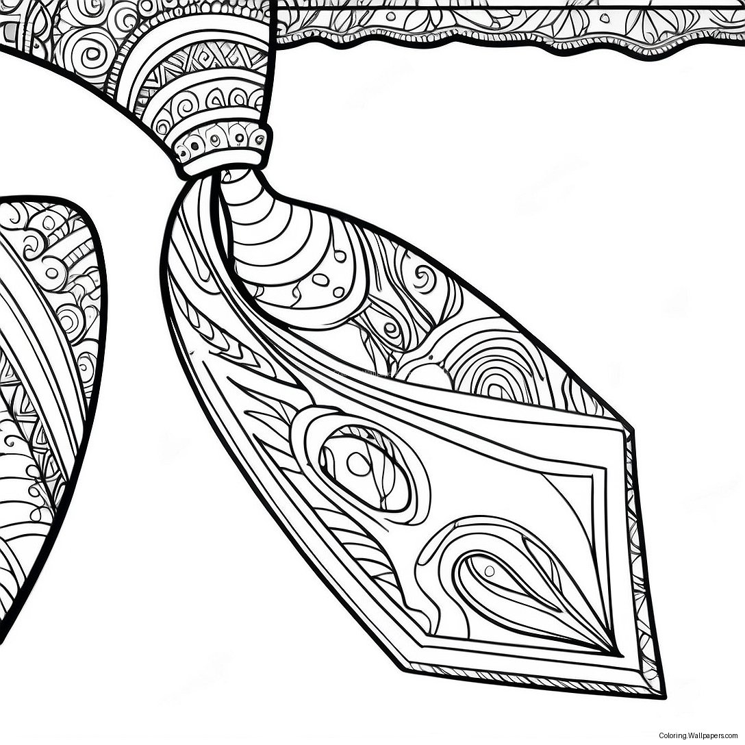 Ties Coloring Page 34670