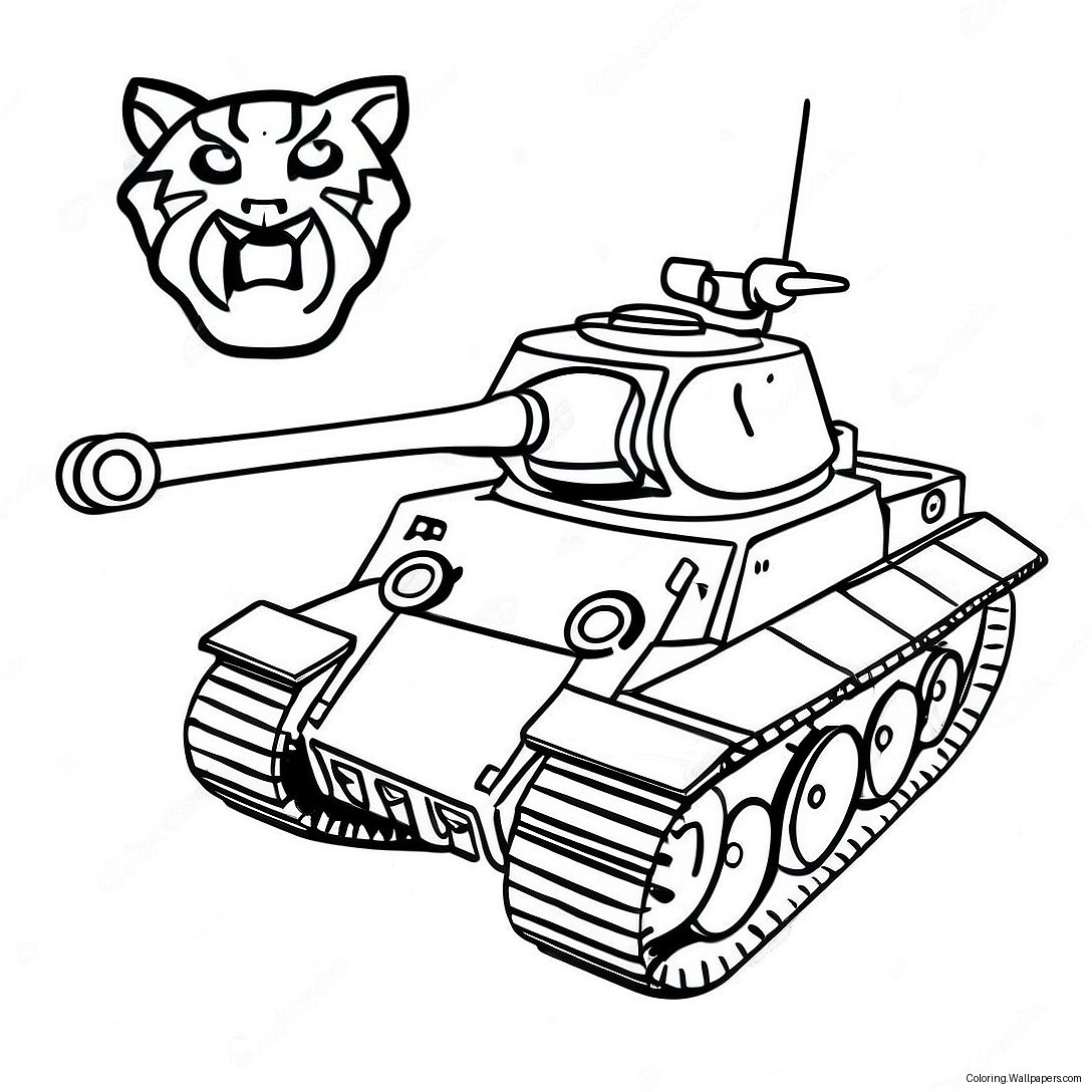 Tiger Tank Coloring Page 54506