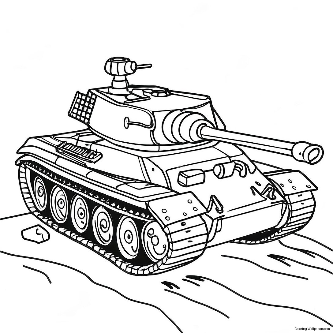 Tiger Tank Farvelægningsside 54507